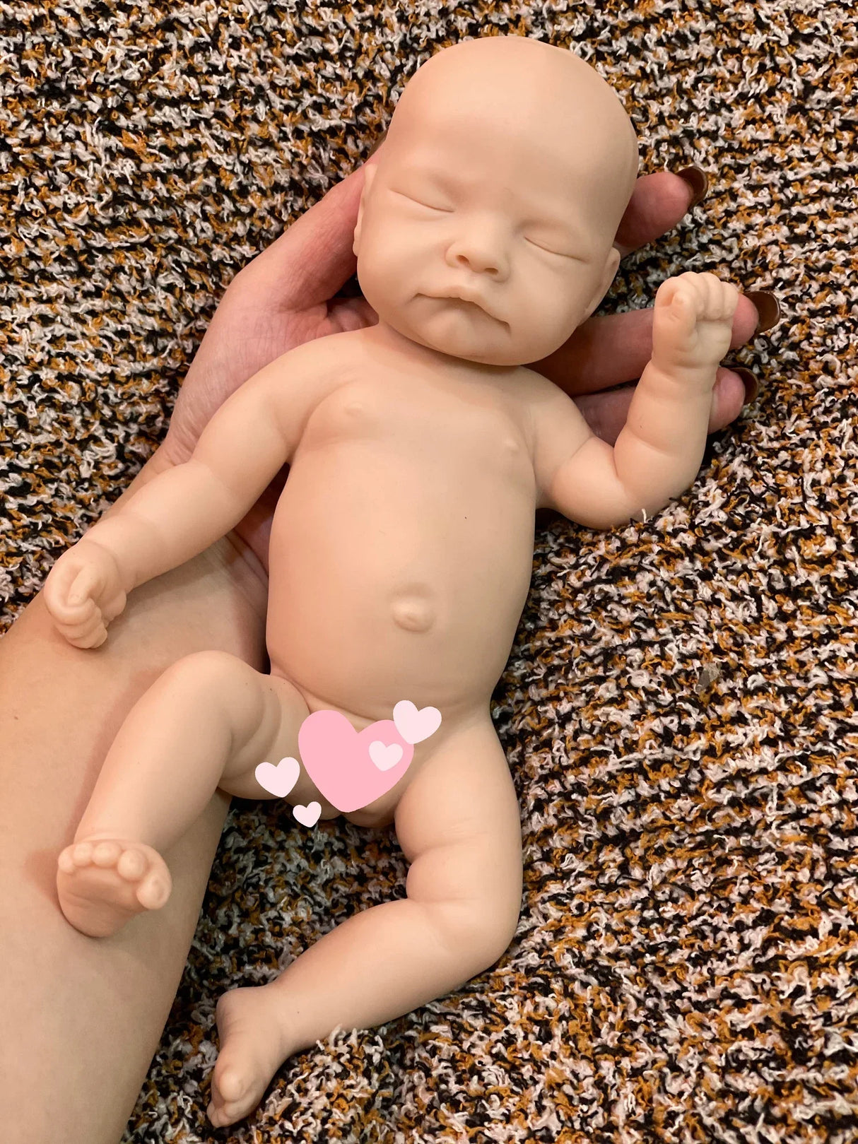 8 styles/28cm Cuddly Unpaint Solid Silicone Bebe Reborn