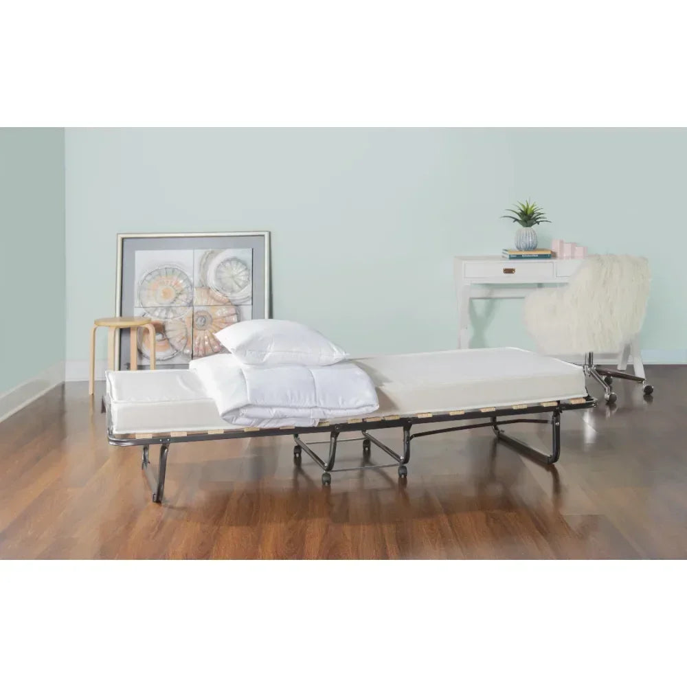 Rollaway Guest Bed with 4" Foam Mattress