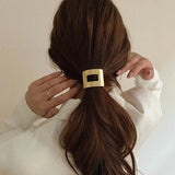 Fashion Metal Circle Ponytail Holder Hair Ropes Gothic