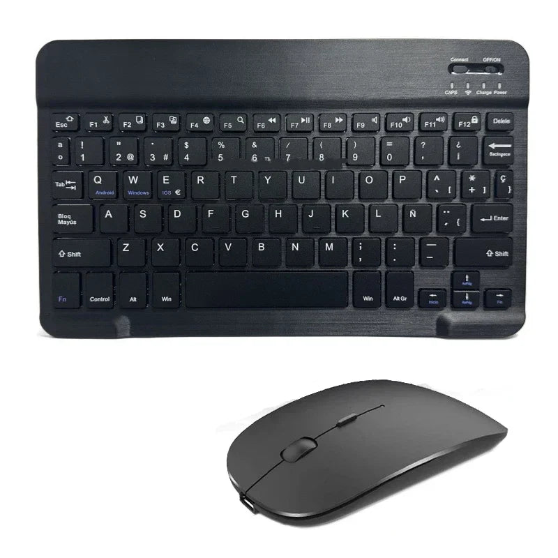 Spanish French Bluetooth Wireless Keyboard Azerty Russian Korean