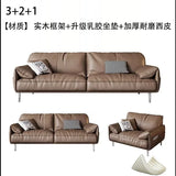 Minimalist Office Sofa Italian Leatherette Booth Seating Business