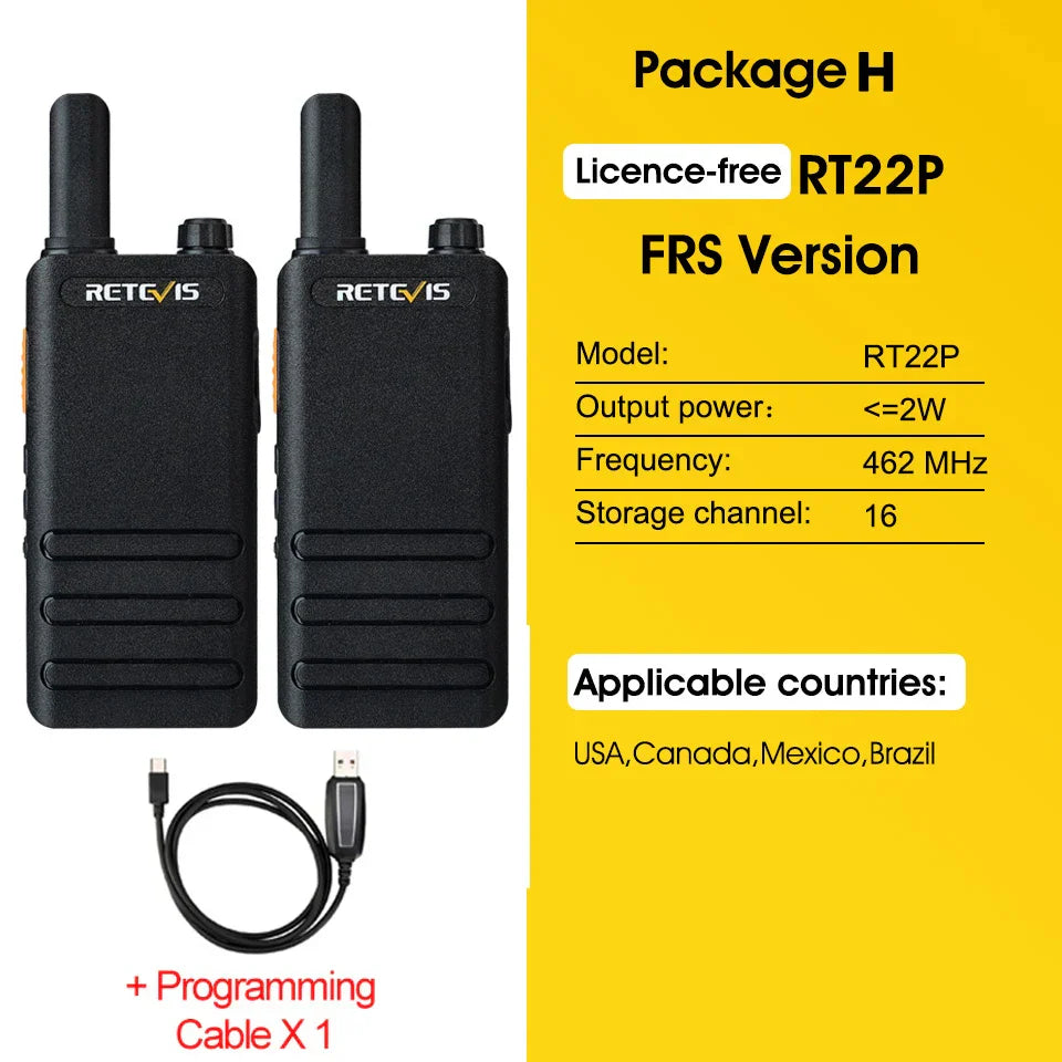 15mm Ultra-thin Mini Walkie Talkie Retevis RT622P Type