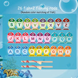 Kids Wooden Fishing Game Toys Gifts Early Education