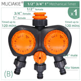 Garden Mechanical Timer 1-3 Outlet Tap Hose Sprinklers
