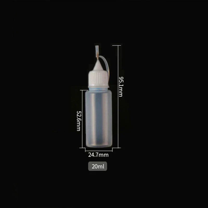 5pcs 5100ml Squeeze Bottles Needle Tip PE Glue