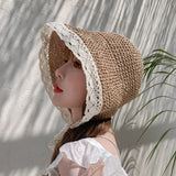 Versatile Lace Edged Vintage Hat Fashion Lace Edged