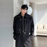 NOYMEI Short Coat Black Deconstructed Design Black Short