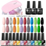 Mtssii 13/16Pcs Gel Nail Polish Set With 36W