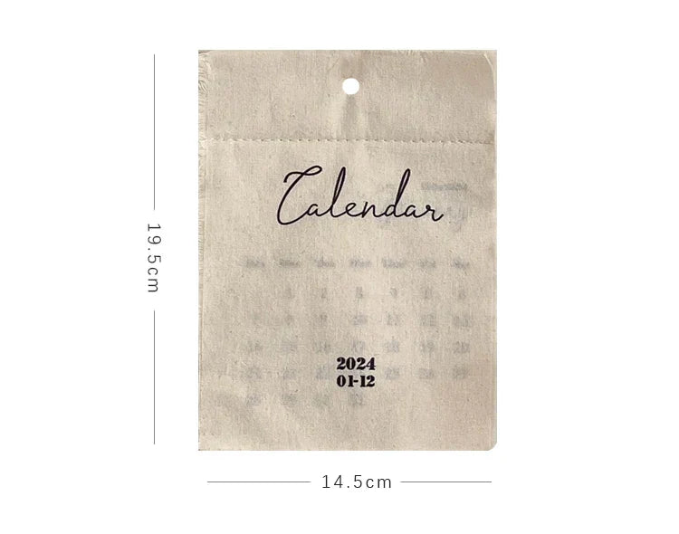 MINKYS ins Hot Popular 2024 Wall Calendar Decorative