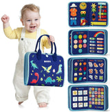 Toddlers Travel Busy Board for Boys Girls Montessori