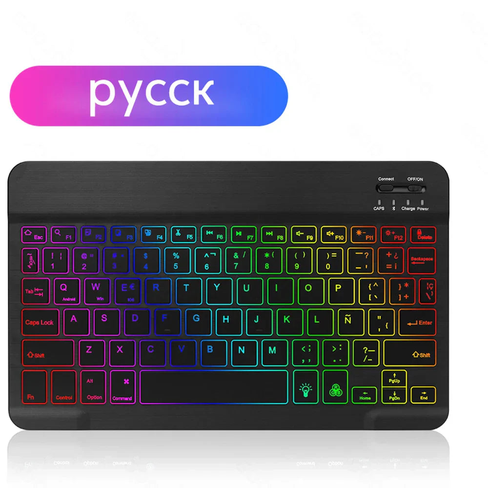 EMTRA Backlit Backlight Bluetooth Keyboard Mouse For IOS