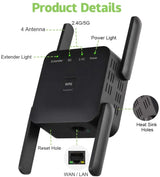 5 Ghz WiFi Extender Long Range Wireless WIFI