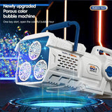 60 Holes Bubble Gun Soap Bubble Machine Electric