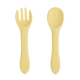 2 PCS Silicone Spoon Fork for Baby Utensils
