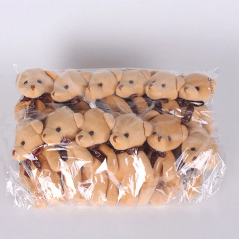 12Pcs/Lot Soft Stuffed Bear Plush Toys Mini Teddy