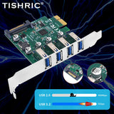 TISHRIC PCIE 1X To 4 USB 3.2 Port