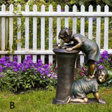 Creative Decoration Boys and Girls Sculpture Garden Ornaments