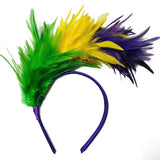 Feather Headband 1920s Mardi Gras Headband Flapper Feather