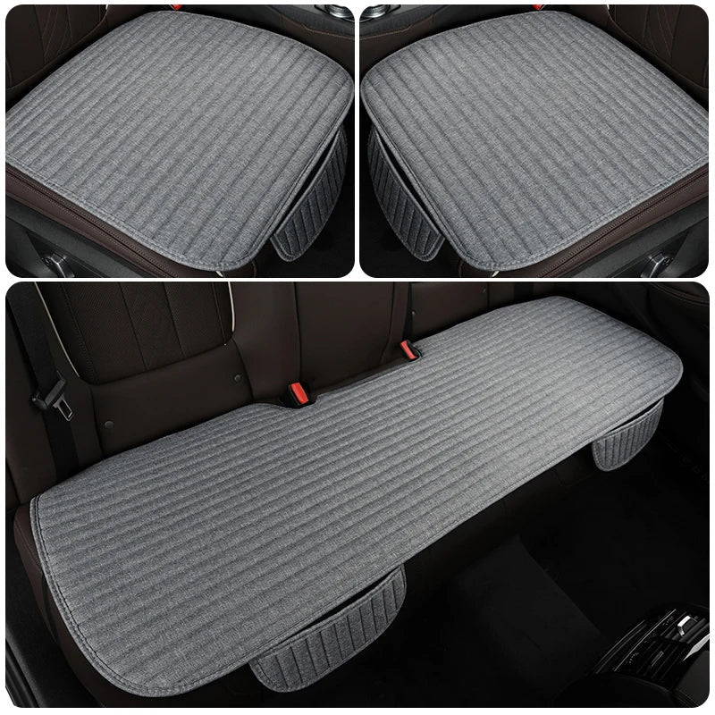 Car Seat Cover Flax Seat Protect Cushion Automobile