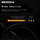MEROCA Waterproof Bicycle Smart Sensor Brake Taillights WR15