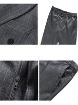 S-7XL Autumn Style Suits Double-breasted Slim Men's Suits