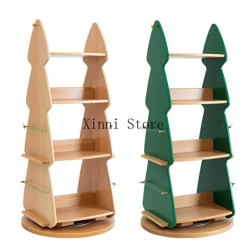 Children Small Bookcase Wood Shelf Toy Storage Corner
