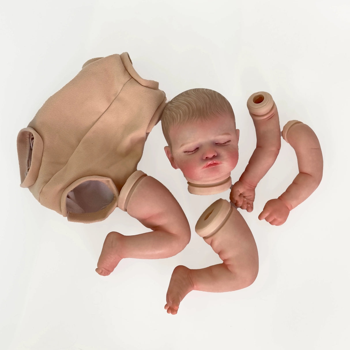 NPK 19inch Newborn Baby Reborn Doll Kit Baby