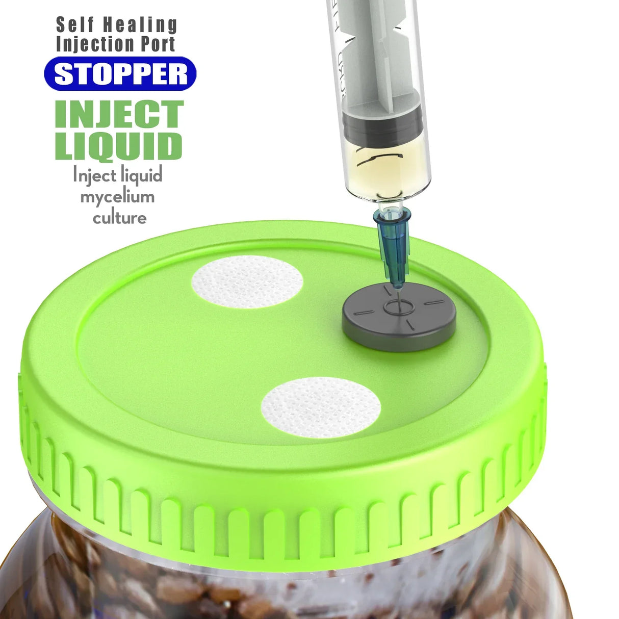 Liquid Culture Lids - Autoclavable 86mm Wide Mouth