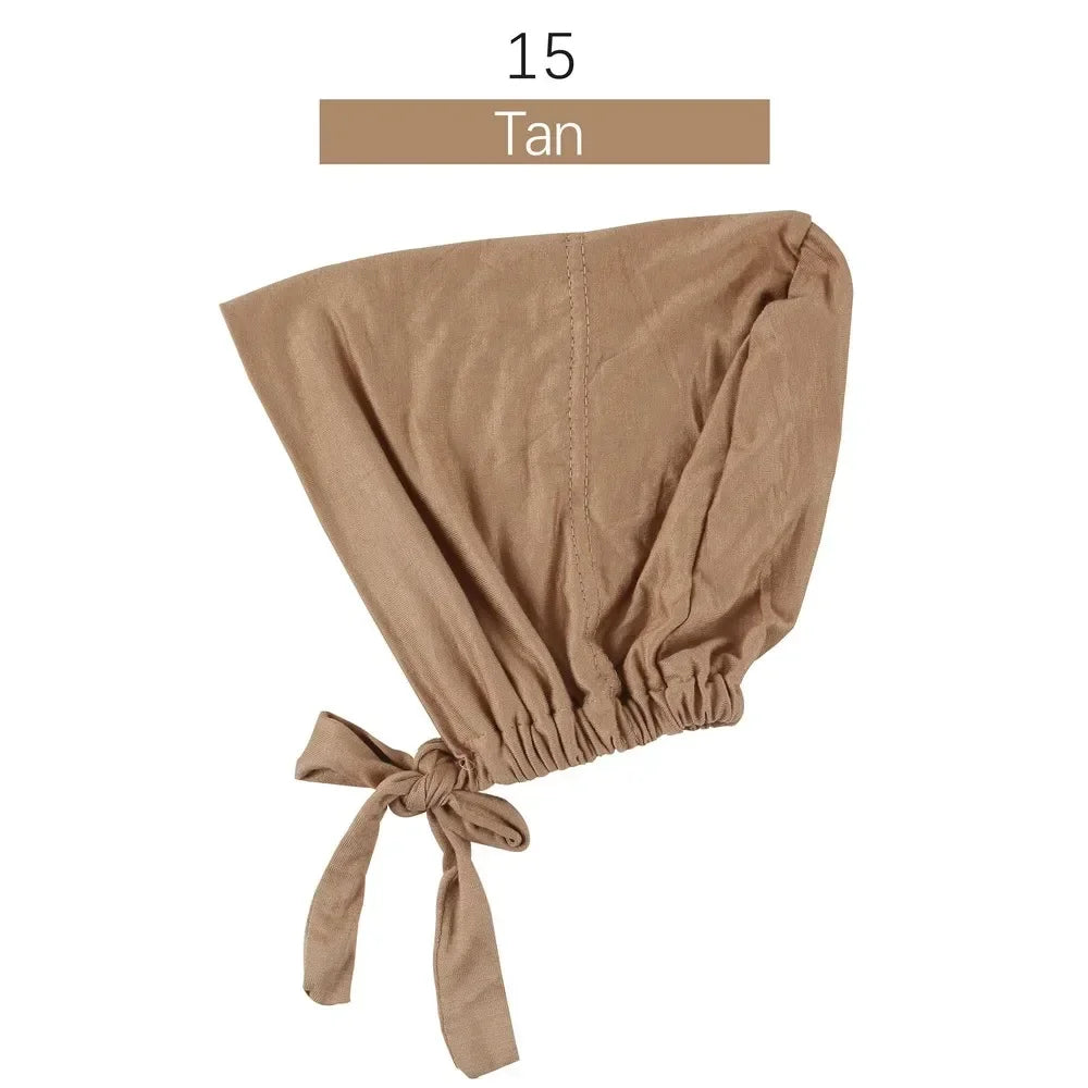 Inner Tie Back Hijab Cap Modal Turban Hat