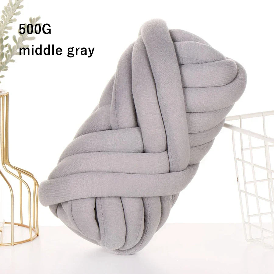 500g/1kg Thick Chunky Yarn Cored Cotton Wool Tube