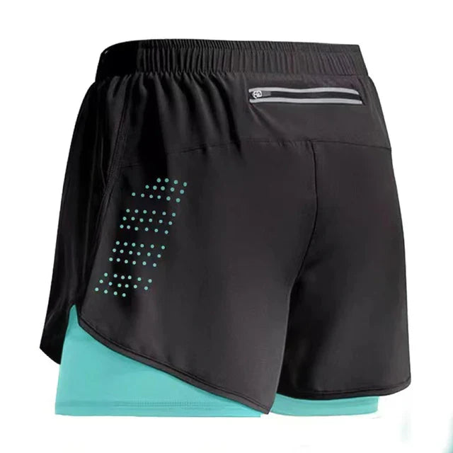 2023 Sport Shorts Men Sportswear Double-deck Training Short