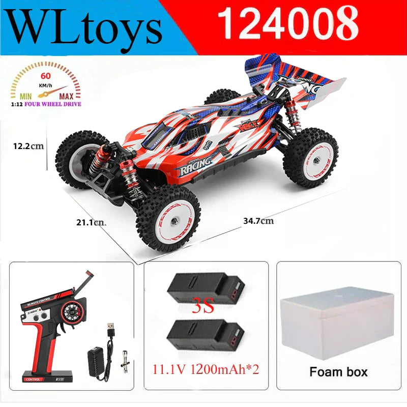 Wltoys New 124017-V8 1/12 2.4G Racing RC Cars