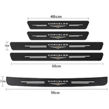 Car Door Sill Protector Carbon Fiber Threshold Decals