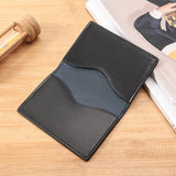 Genuine Leather Card Wallet for Men Super Slim Mini Credit Card Holders Wallet Folding Thin Card Purse Soft Small Bags for Women