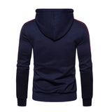 Men's Zip Up Jackets Color Matching Casual Hoodies