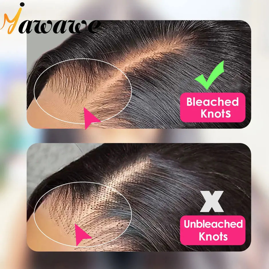 YAWAWE Pre-Bleached Knots Glueless Wig Ready To Wear