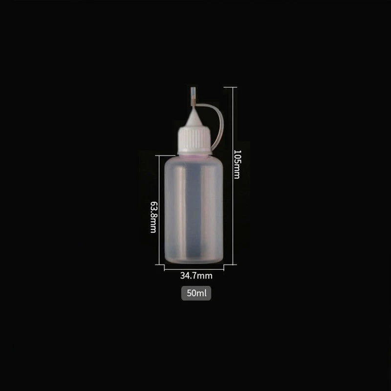 5pcs 5100ml Squeeze Bottles Needle Tip PE Glue