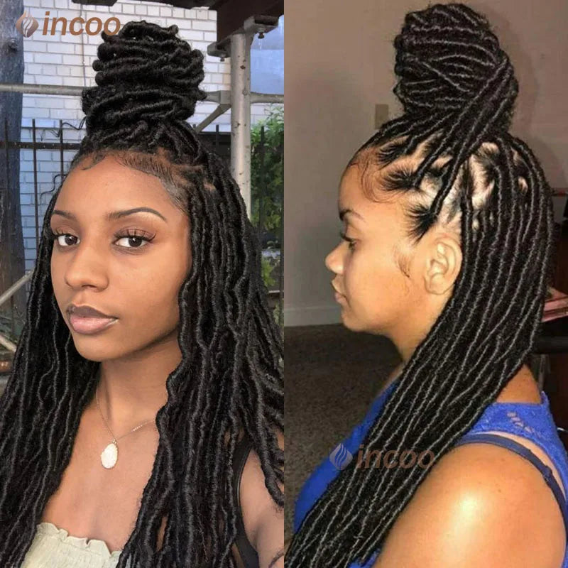 40 Inch Full Lace Front Braided Wigs Butterfly