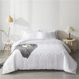 WOSTAR Summer white pinch pleat duvet cover 220x240cm