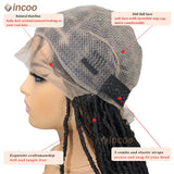 40 Inch Full Lace Front Braided Wigs Butterfly