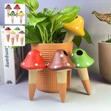 Automatic Drip Irrigation System Self Watering Cute Mushroom