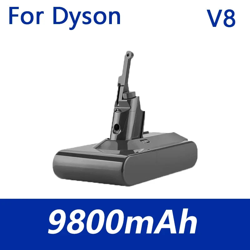 For Dyson 6800mAh/9800mAh/12800mAh V8 21.6 Volts Lithium battry