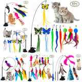 Interactive Cat Toy Handfree Cat Stick Playing Kitten