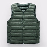 2023 Autumn Winter Men Warm Vest Jacket Male