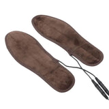 1/2PCS Heated Insoles Winter Shoe Inserts USB Charged