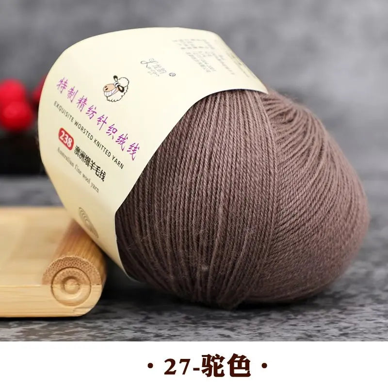 50g 100% Merino Wool Yarn Thin Yarn Soft