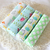 4pcs/pack 100% Cotton Flannel Diapers Supersoft Receiving Baby