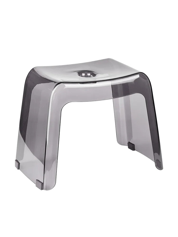 Bathroom Stool Home Furniture Transparent PCTG Plastic Shoe