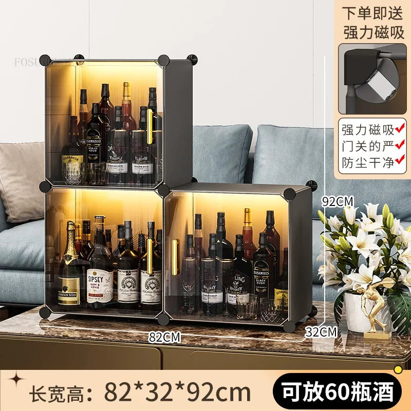 Living Room Wine Small Display Cabinet Light Luxury