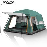 Sonuto Camping Family Tent 3-12 Person Double Layers